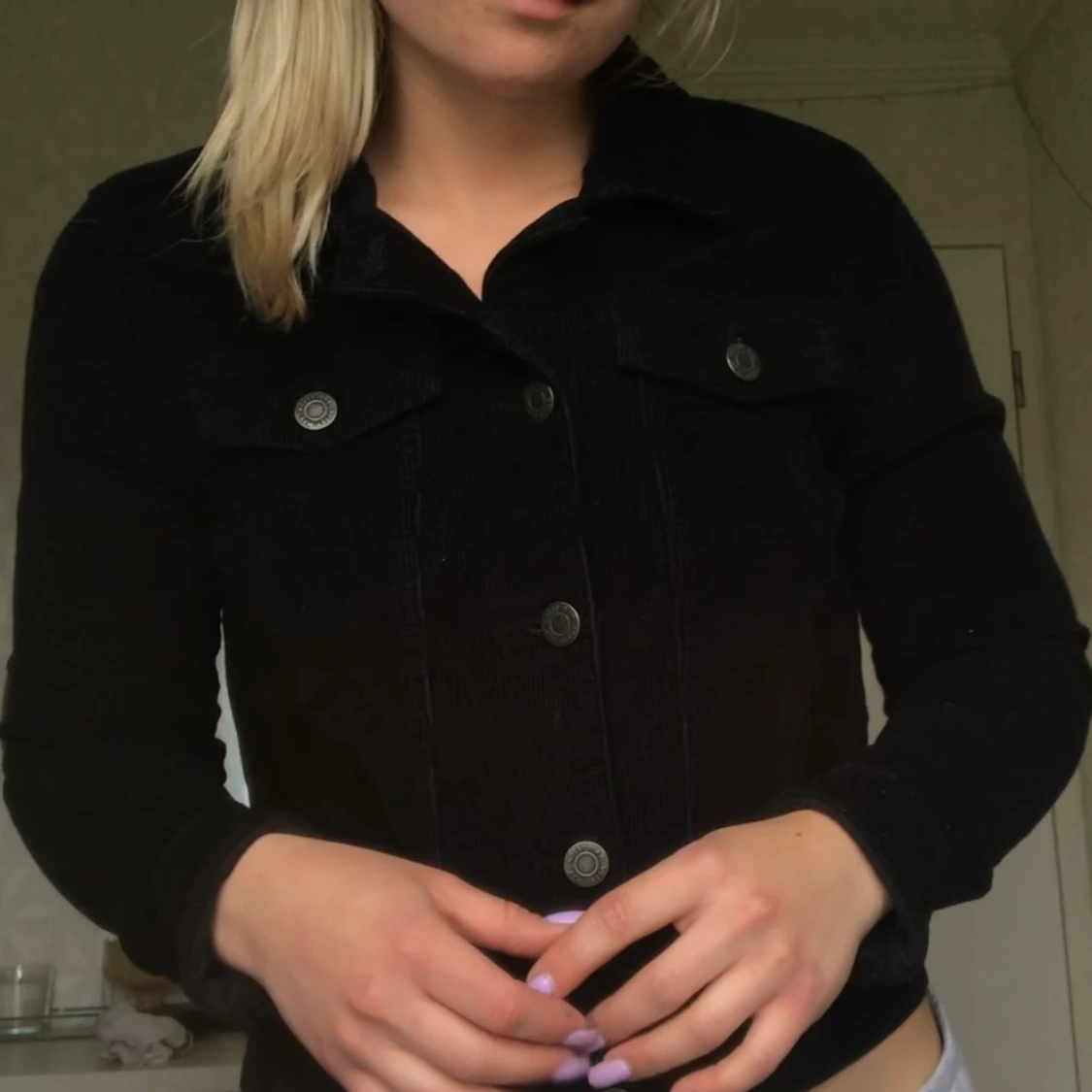 Manchesterjacka svart NOISY MAY  - 90