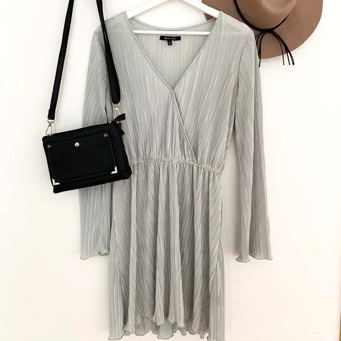 Light blue plissee dress - 90