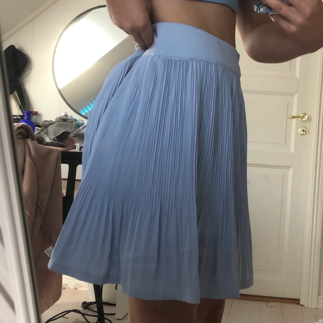 Super fin blå kjol  - 90