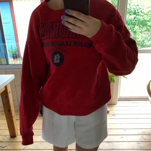 Tröja - Tröja köpt second hand från beyond retro för 300kr. Den faller väldigt snygg på kroppen och är skön att dra över vad som helst. Den har en fläck på framsidan som kan kan se på sista bilden. Jag har inte försökt få bort den så grundligt, vilket betyder att det eventuellt inte alls är permanent. I varje fall är det inte något man tänker överdrivet mycket på. Det står inte storlek men skulle chansa på M :)