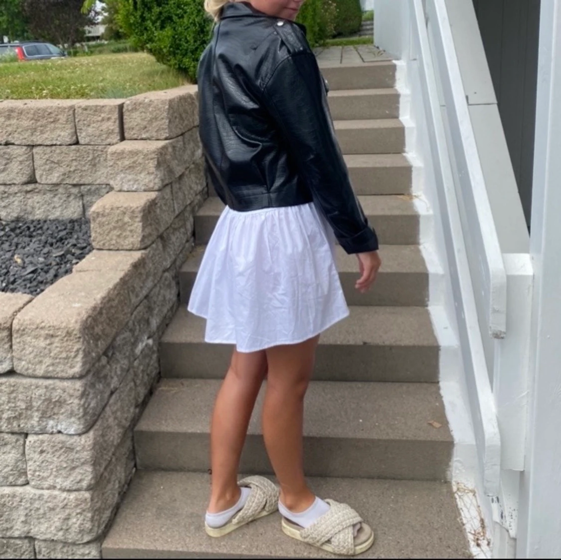 Svart skinnjacka strl 38  - 90