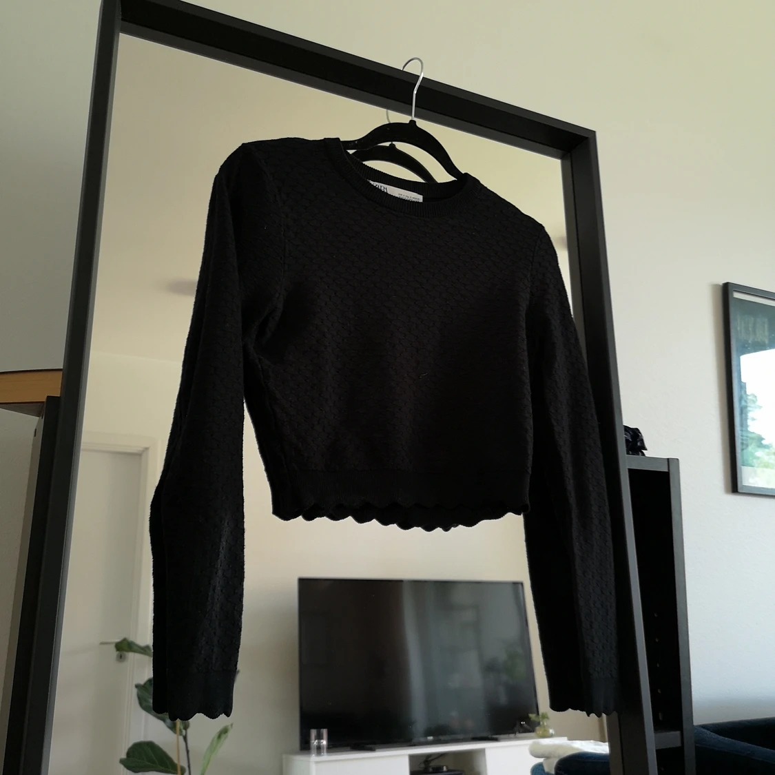 Svart stickad tröja i storlek S - 90