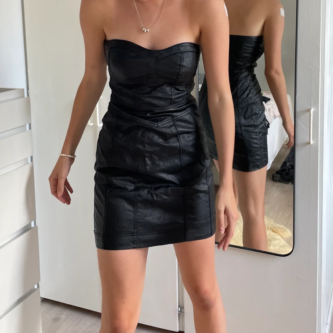 Skinklänning, storlek S/M