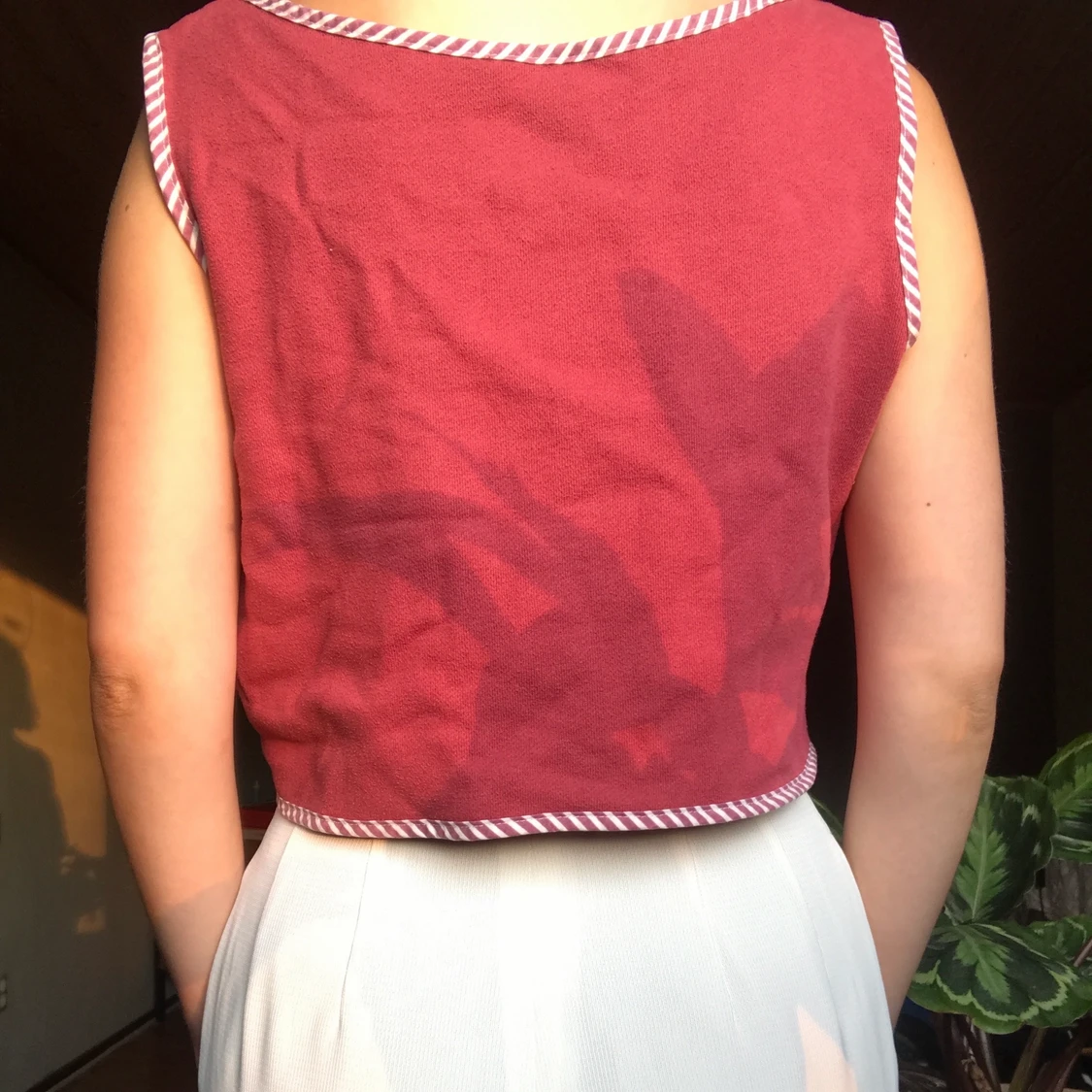 Rosa oversized secondhand-linne - 91