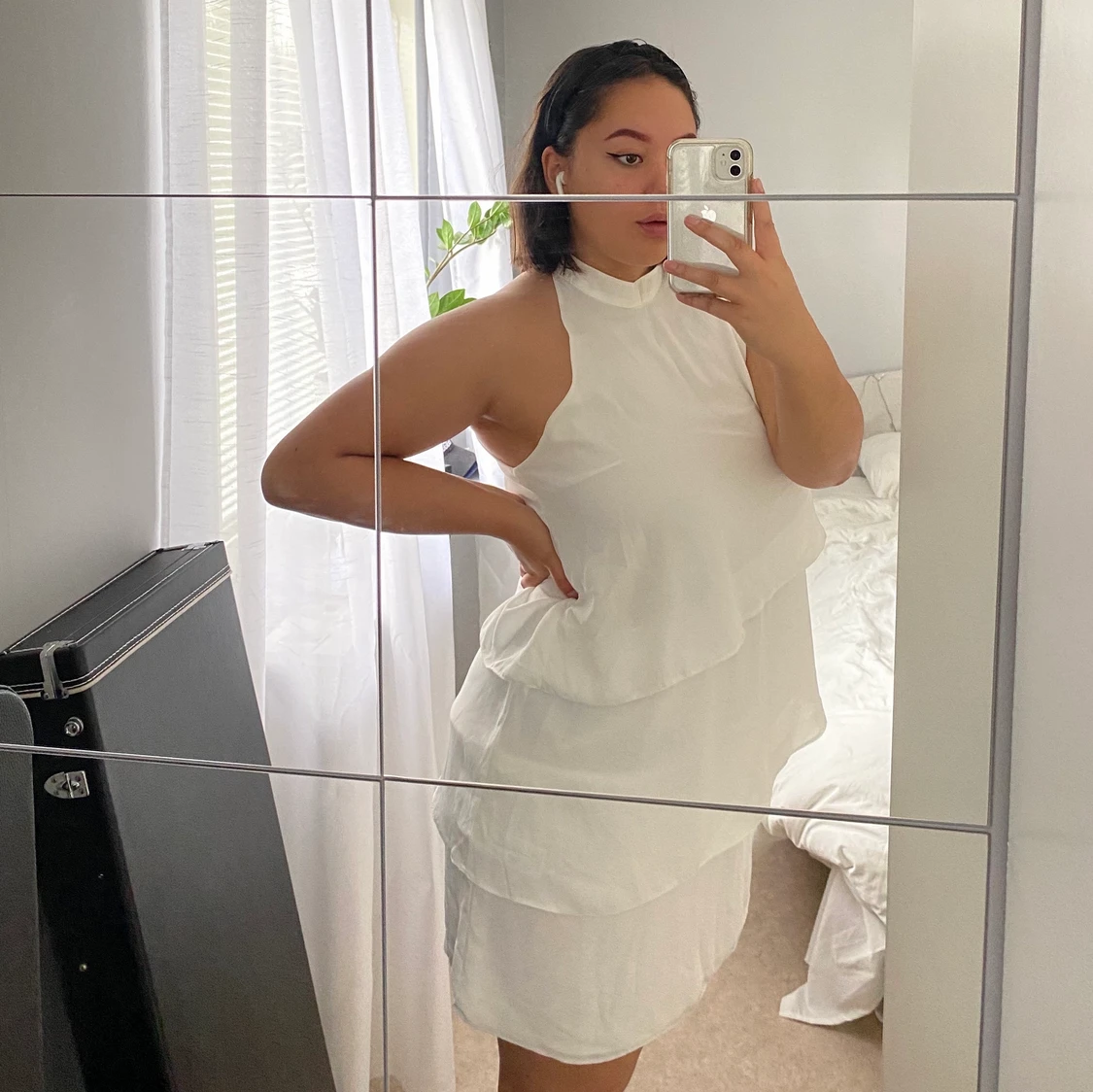 H&M vit klänning Storlek 42 - 90