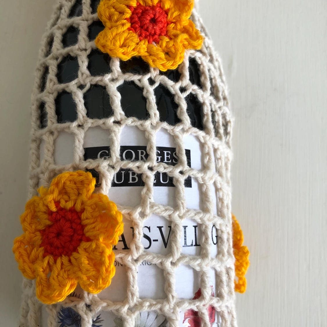 Vinväska med blommor  - 91