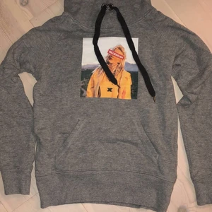 Billie Eilish hoddie  - En Billie Eilish hoddie som är använd Max 5 gånger så den är i nyskick, säljer för den kommer till för lite användning hos mig, den är väldigt varm och mjuk så skön nu till höst/vinter, obs du som köpare står själv för frakten 