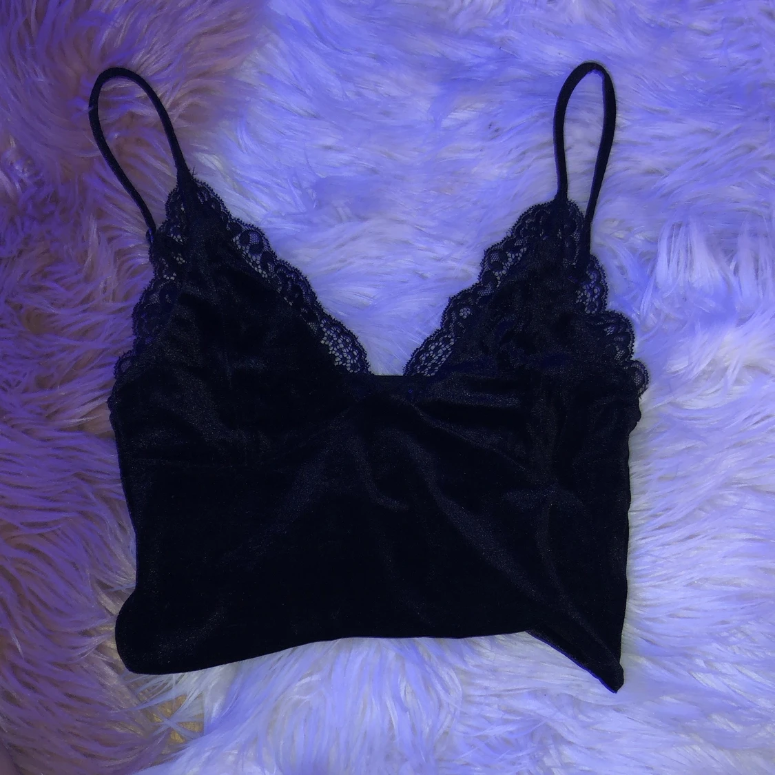 svart vintage linne med spets  - 91