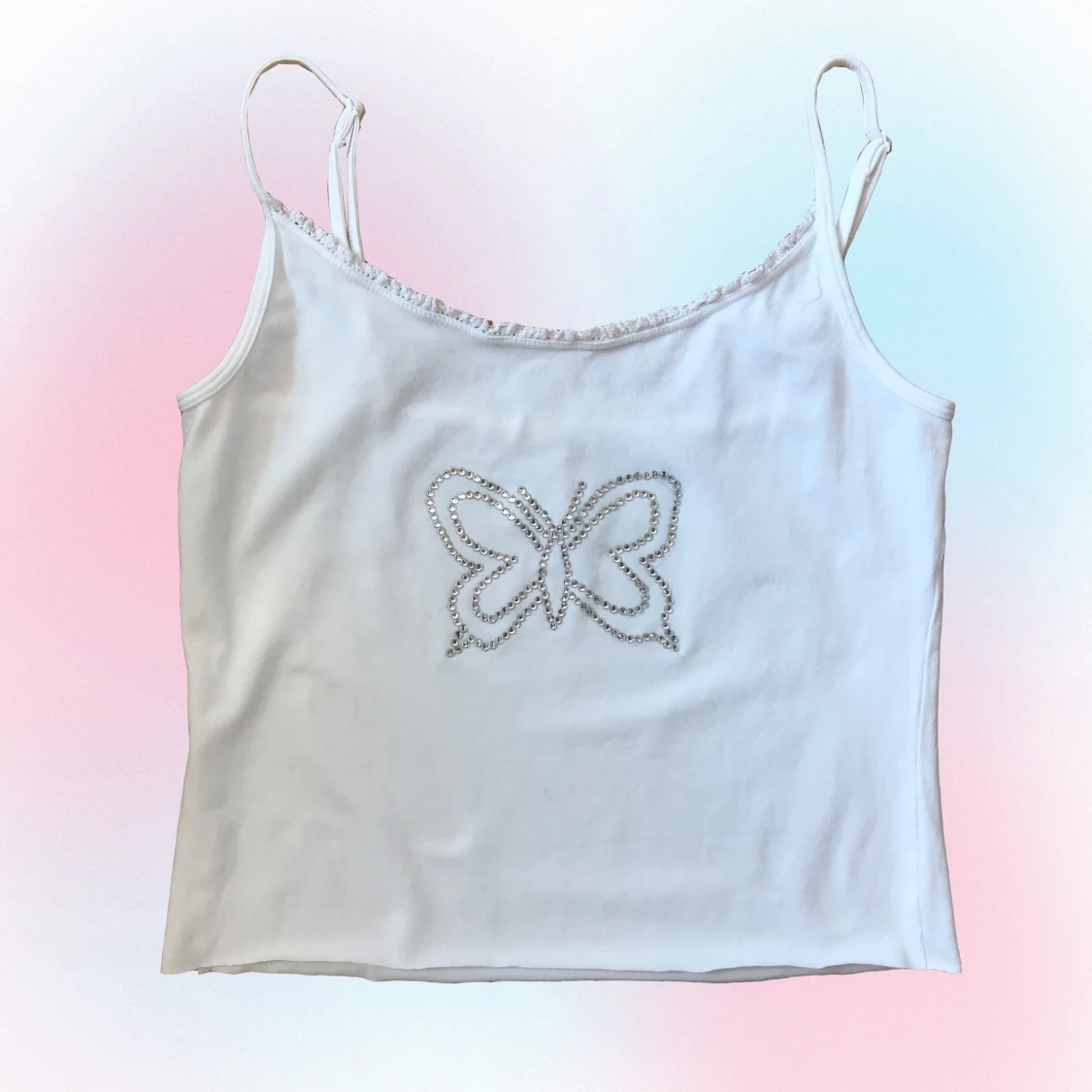 Topp med rhinestones  - 90