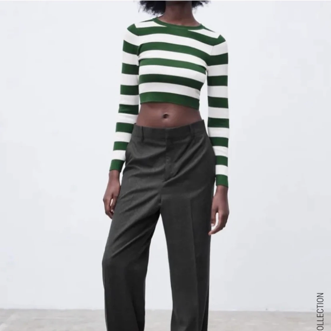 Randig crop top - 90