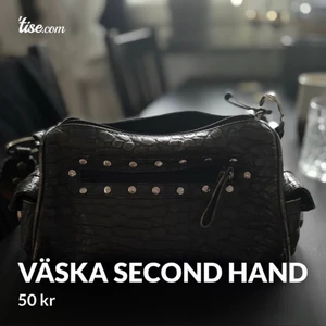 Fin väska second hand - Fin väska köpt på secondhand! Krokodilliknande mönster🌸