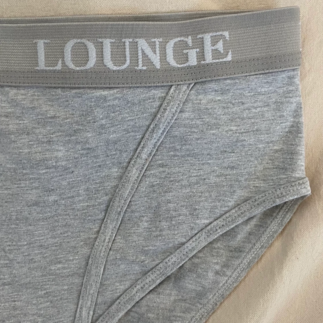 Lounge underpants highwaist gray S - 91