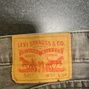 Levis Jeans - Säljer min gråa Levis Jeans då de blivit för korta. Modell 541 och W33 L34. Finns en mindre fläck på högra benet men inget som syns när man har de på sig då de är långa i modellen och ”viks” in till benet. Pris 100 kr + frakt, går att diskutera vid snabb affär!