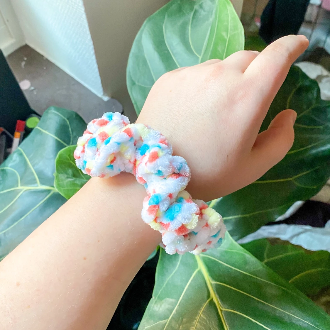 Mjuk virkad scrunchie💕