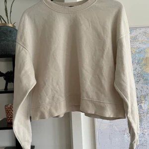 Beige sweatshirt  - En beige sweatshirt från zara i storlek M. Paket skickas samma dag som betalning är mottagen. Vid frågor vänligen kontakta via meddelande.