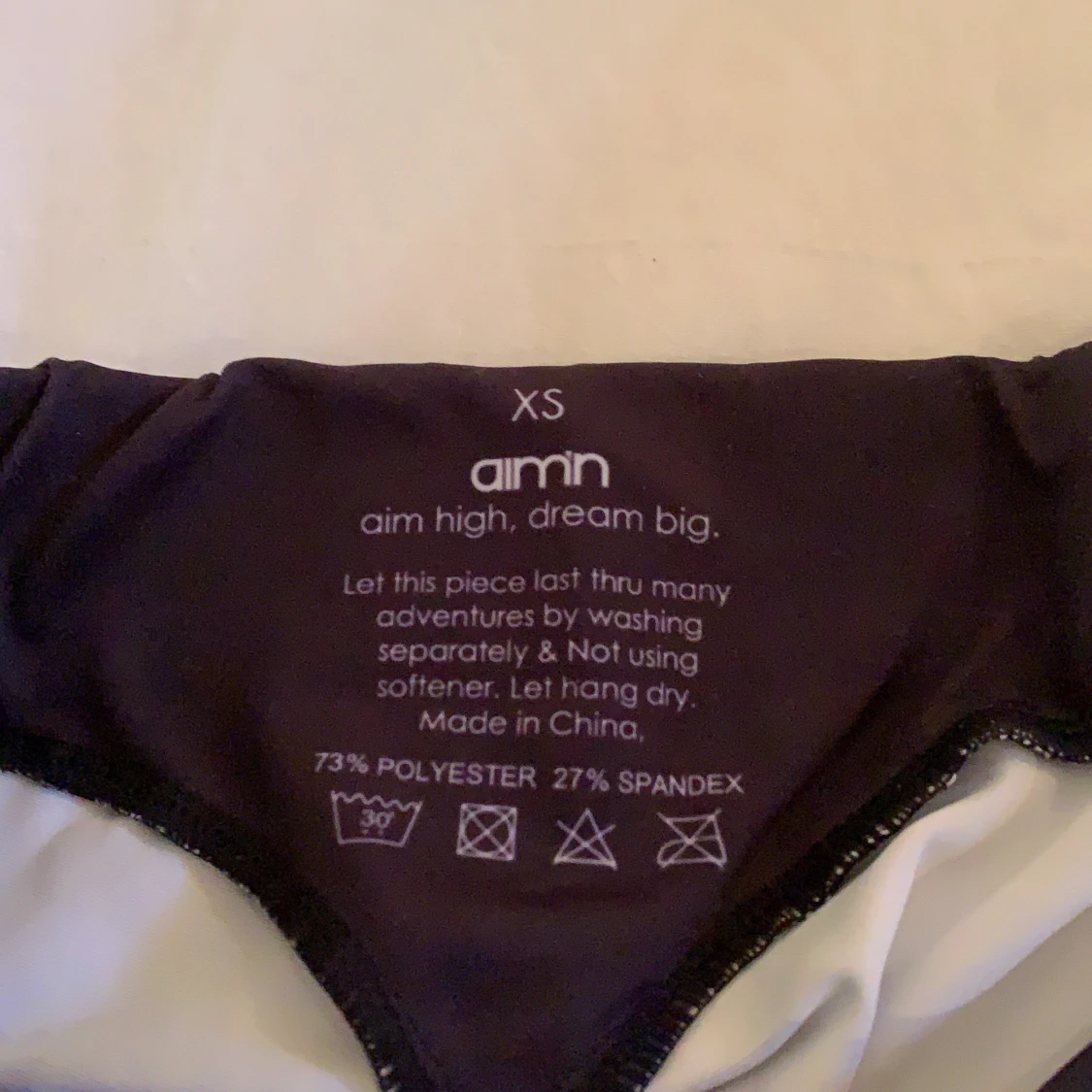 Svartvit randiga Aimn träningstights  - 57