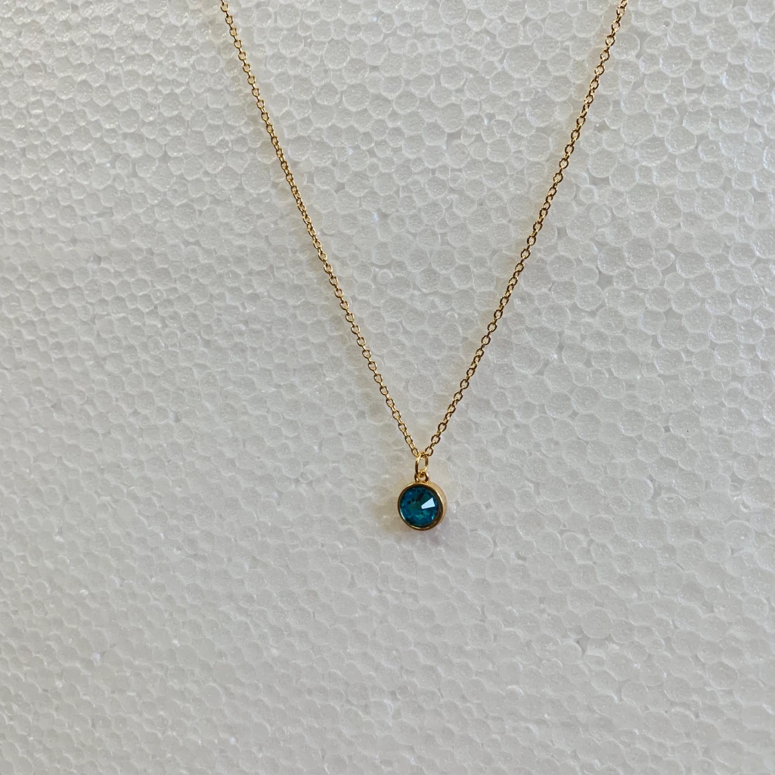 Guld halsband diamant