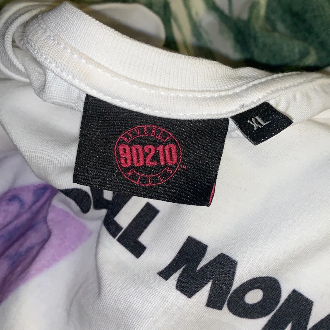 Oversized T-shirt med Tryck - 91