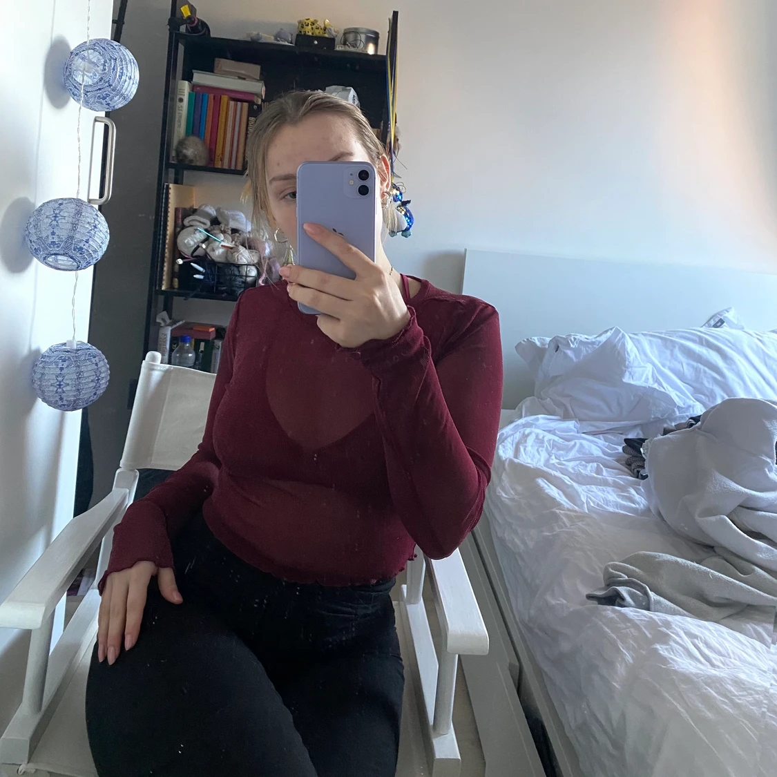 Glittrig mesh-tröja❤️ - 90