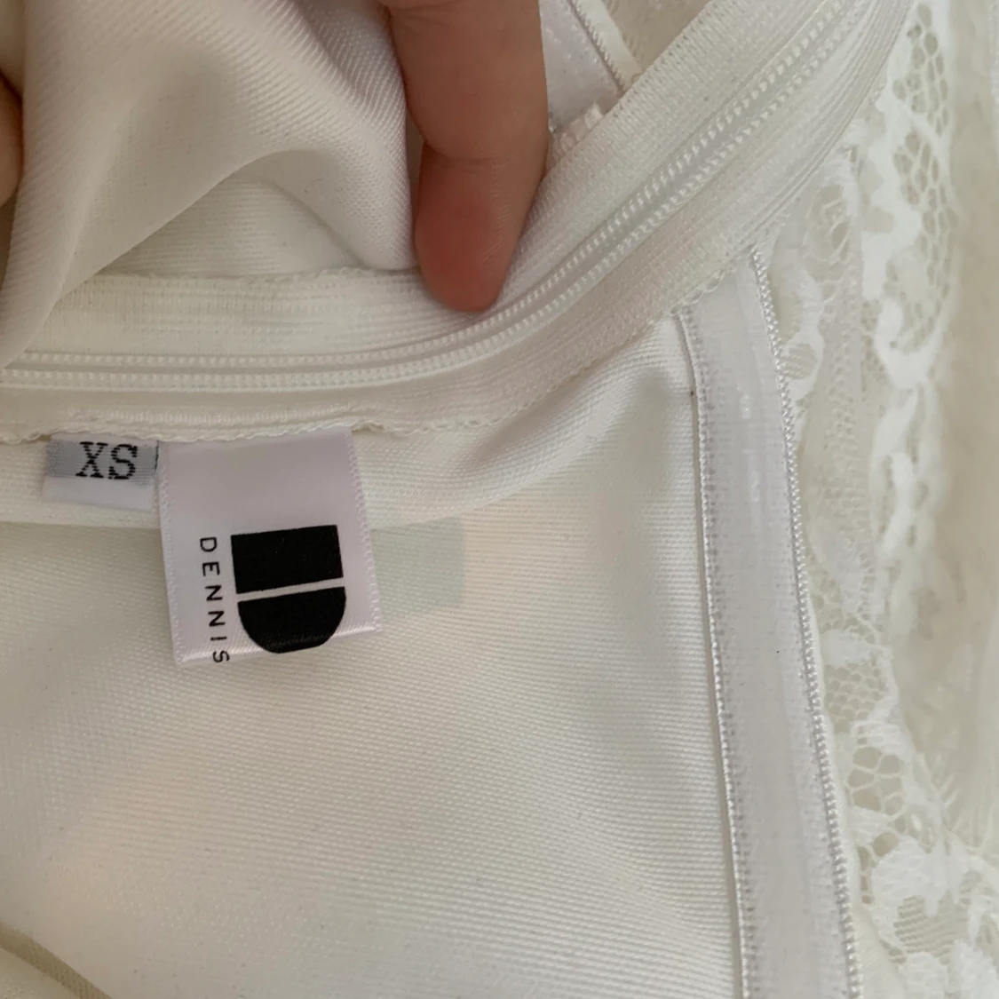 Vit playsuit med spets! ☁️ - 91