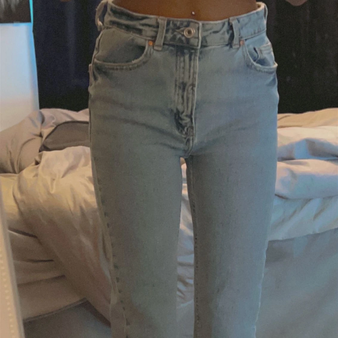 Blåa jeans 