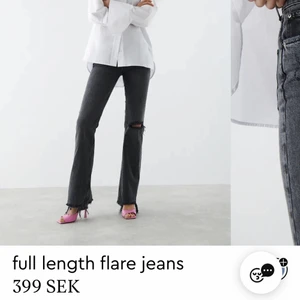 Full Lengt flare jeans - Gina Tricot  - Säljer dessa slutsålda jeansen i stl 36 från Gina, eftersom att dom är för stora! Endast använda 3 gånger därmed nyskick👌🏽 Hade även kunnat byta mot ett par 34or annars☺️ Buda från 200kr eller köp direkt för 399💖