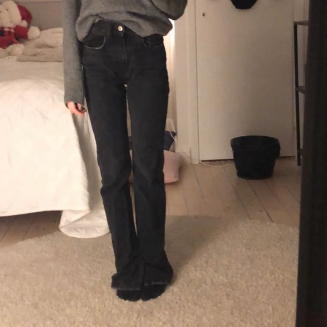 Jeans med slits - 90