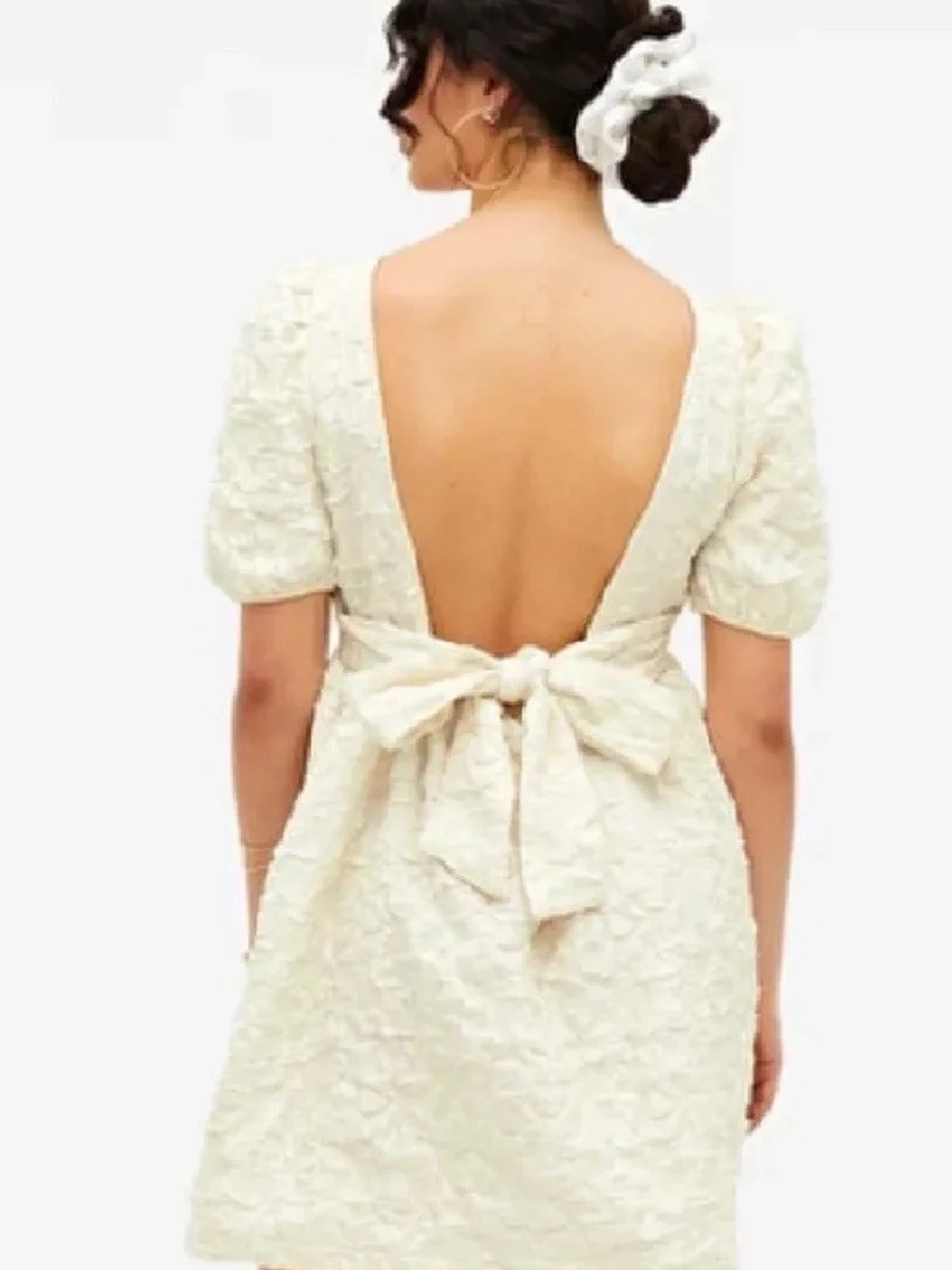 Studentklänning med puffärm monki  - 2