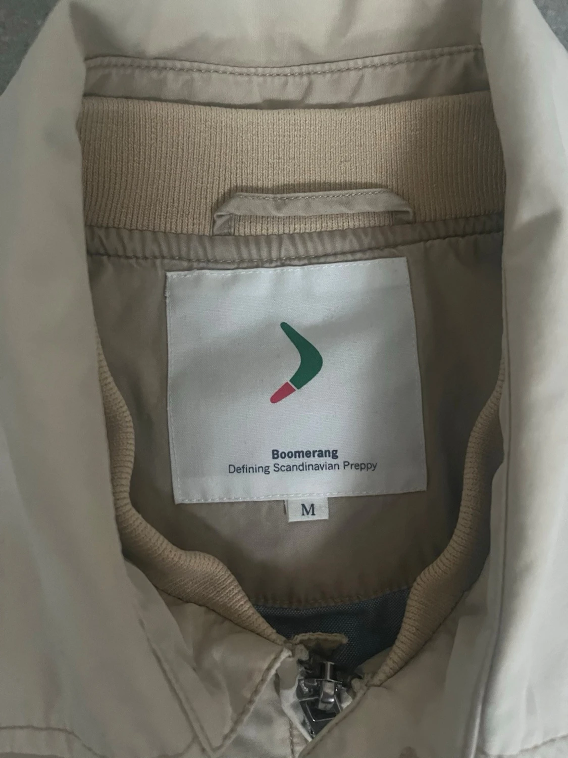 Beige jacka med dragkedja - 3