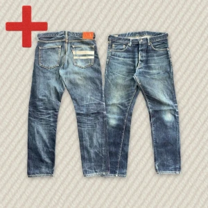 Momotaro GTB Selvedge  - A nice pair of Japanese Momotaro GTB Selvedge jeans! Size 29 on tag, Tapered straight fit. Great condition, see meassurements below!  Measurements: Waist – 44 cm, Rise – 28 cm, Thigh – 30.5 cm, Inseam – 76 cm, Length – 100 cm, Leg opening – 17 cm
