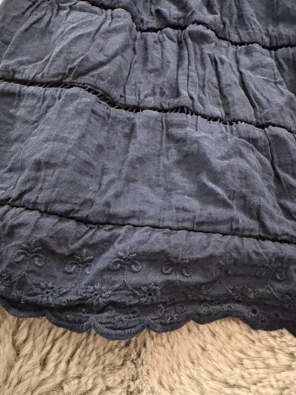 Mörkblå långkjol/klänning - 2