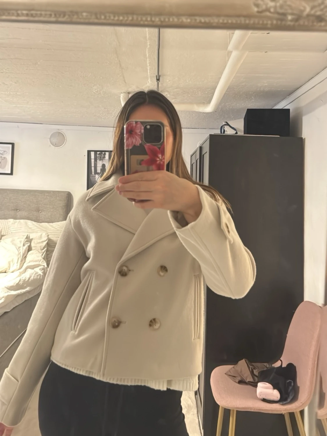 Beige kappa från Kappahl med knappar - 3