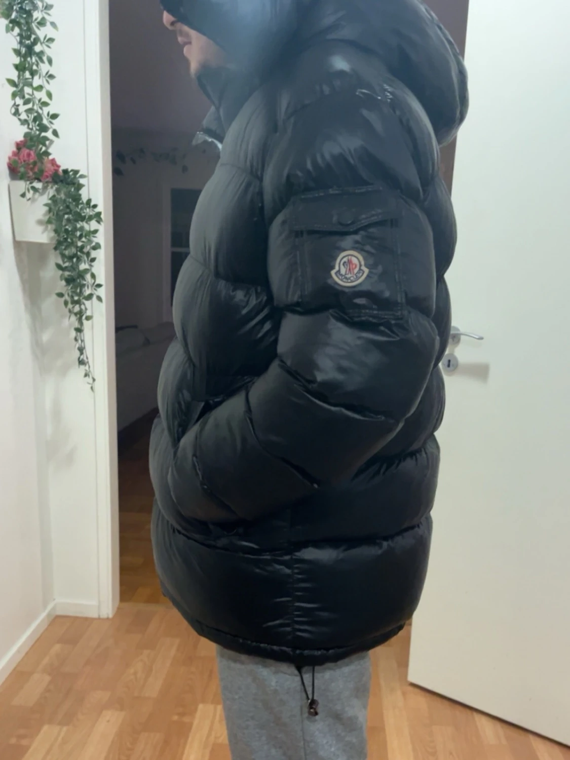 Svart Moncler pufferjacka  - 1