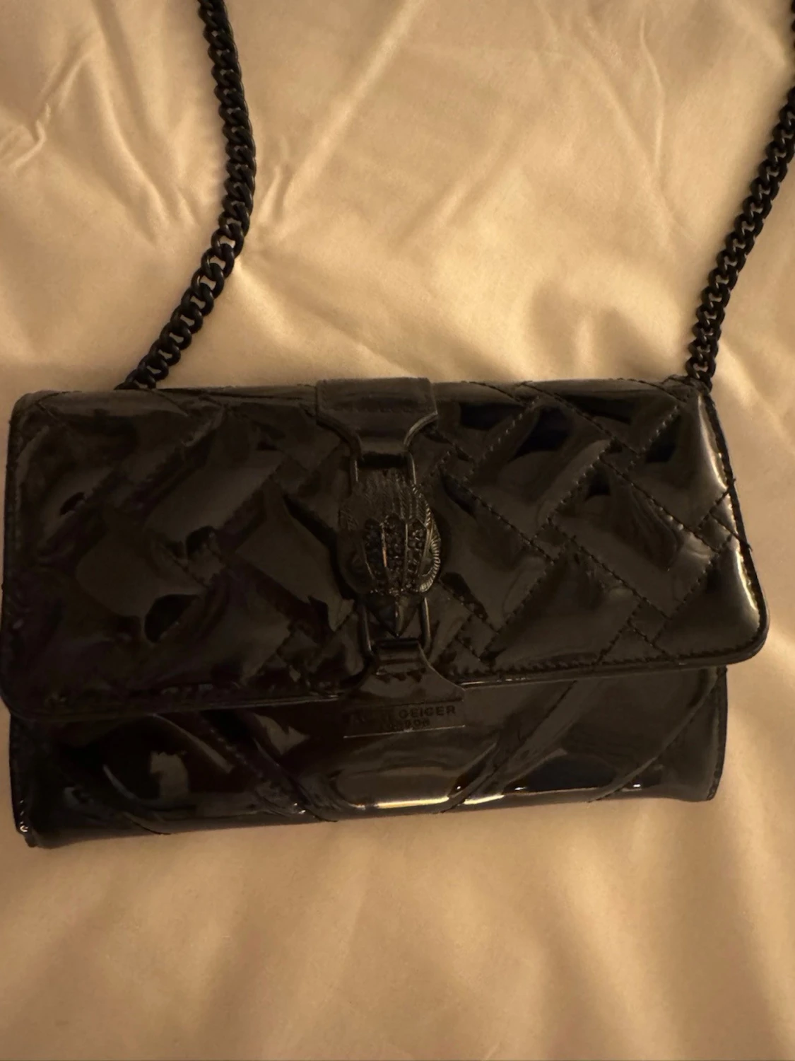 Svart quiltad axelväska Kurt Geiger - 1