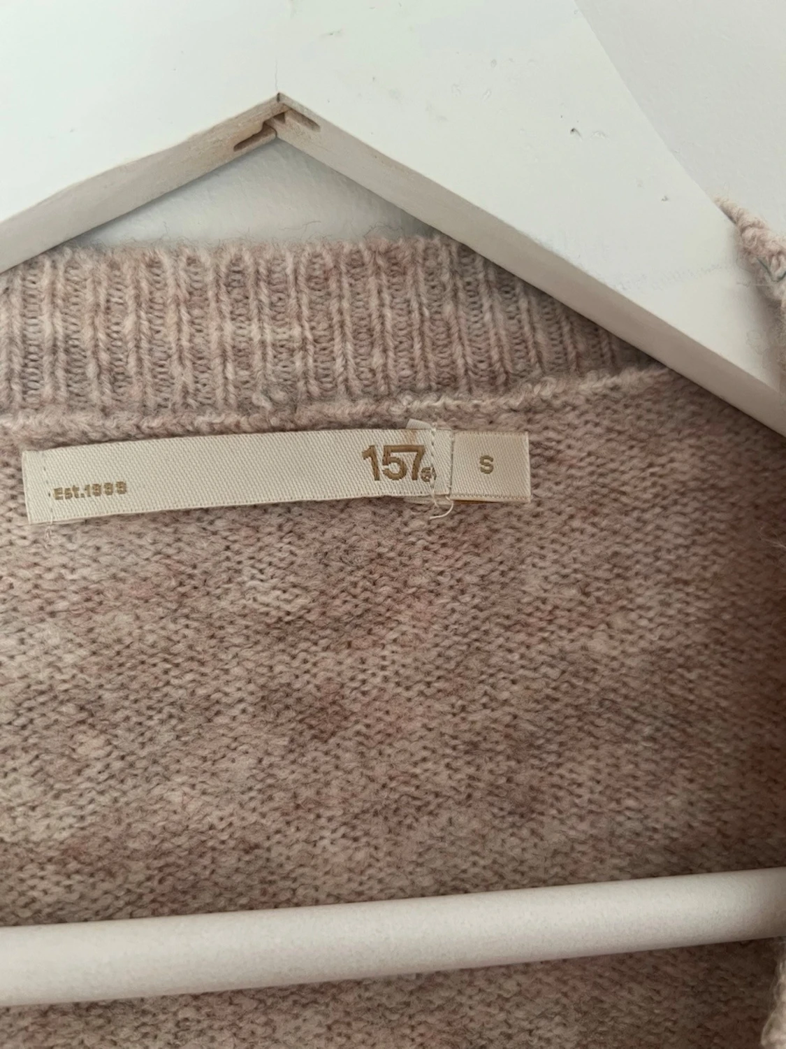 Beige knyt kofta - 2