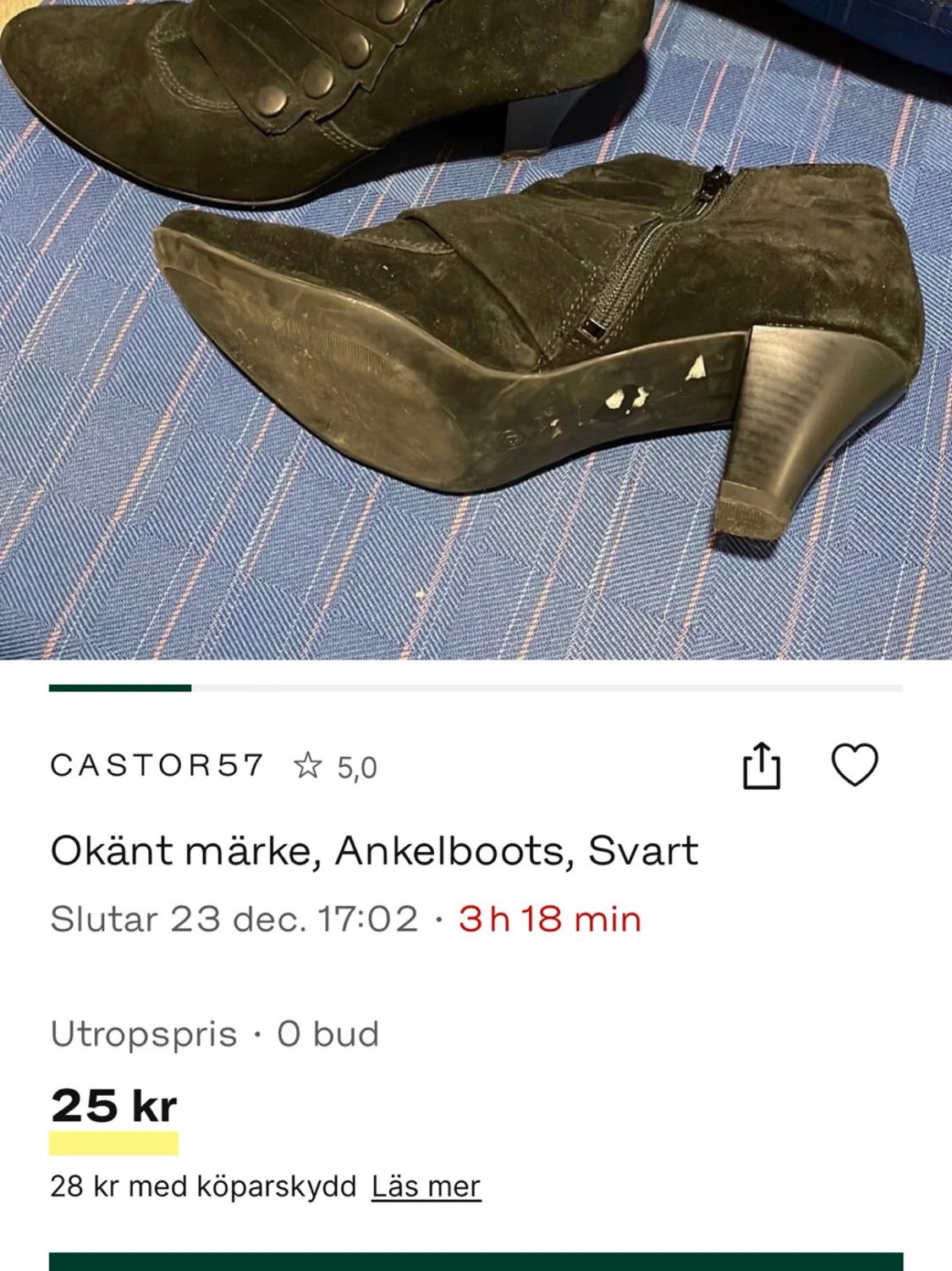 Svarta ankelboots med klack - 2