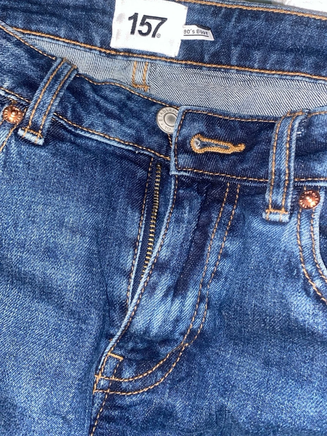Blåa bootcut jeans från lager 157 - 3