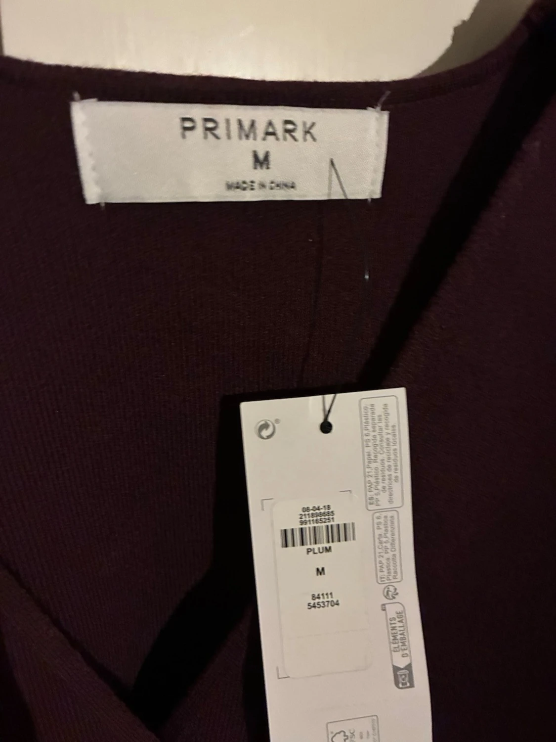 Vinröd blus från Primark - 1