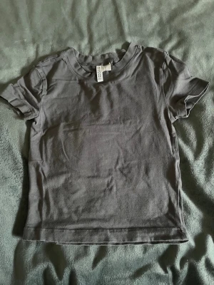 Grå basic t-shirt från H&M Divided - En enkel grå t-shirt från H&M Divided Basic i storlek XS. Modellen är klassisk med rund hals och korta ärmar, perfekt för en chill och avslappnad stil. 