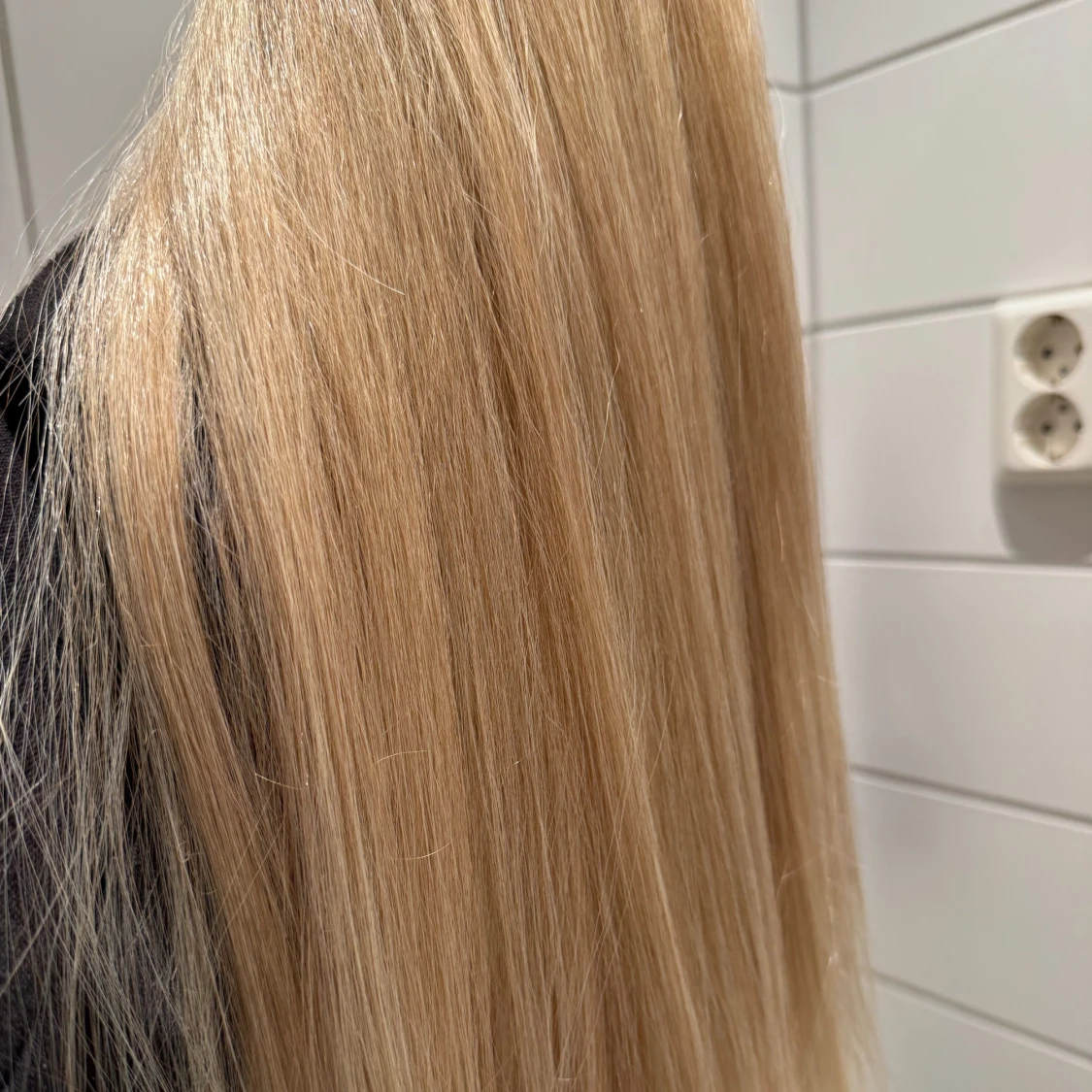 Långt blont löshår med clips - 2
