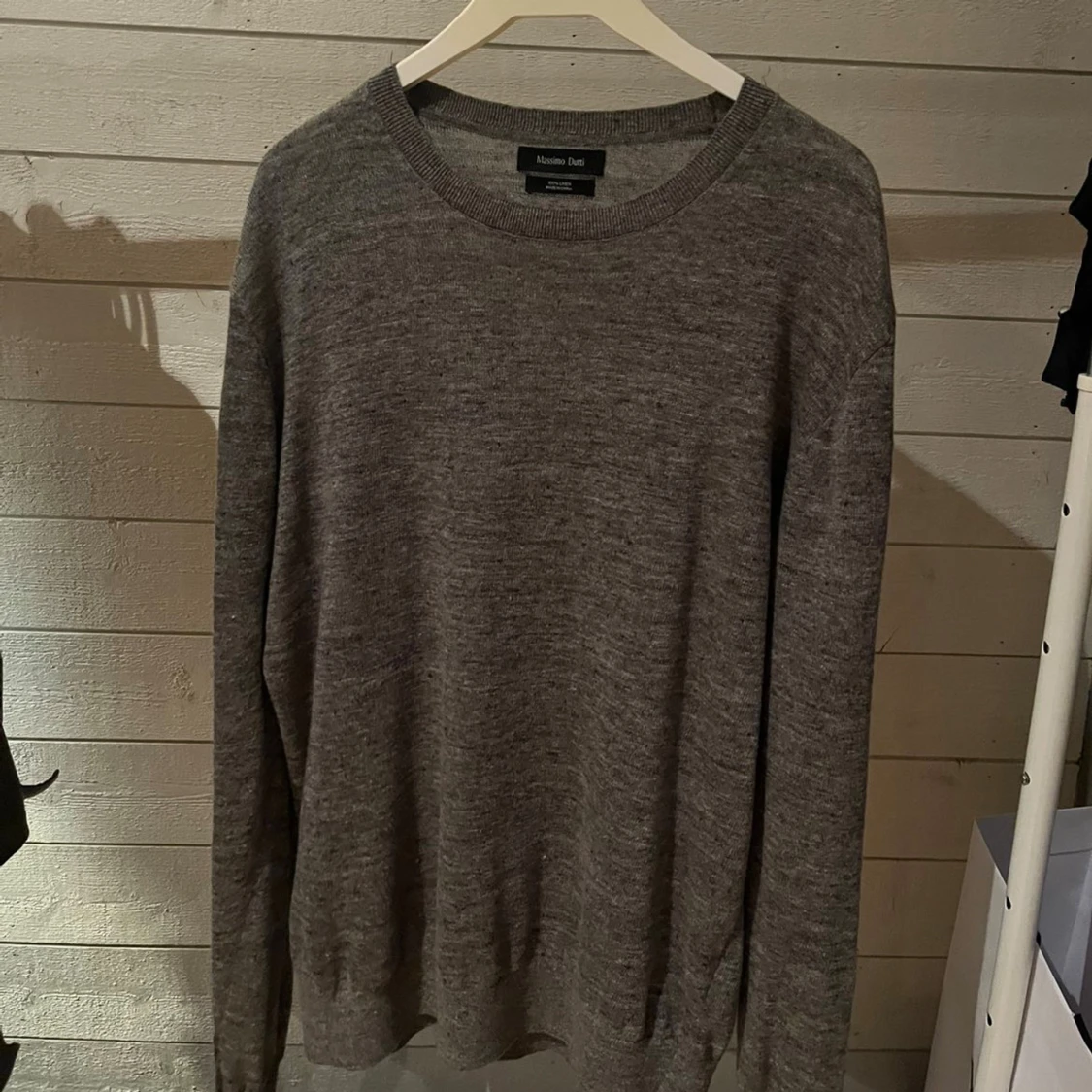 Grå linnetröja från Massimo Dutti