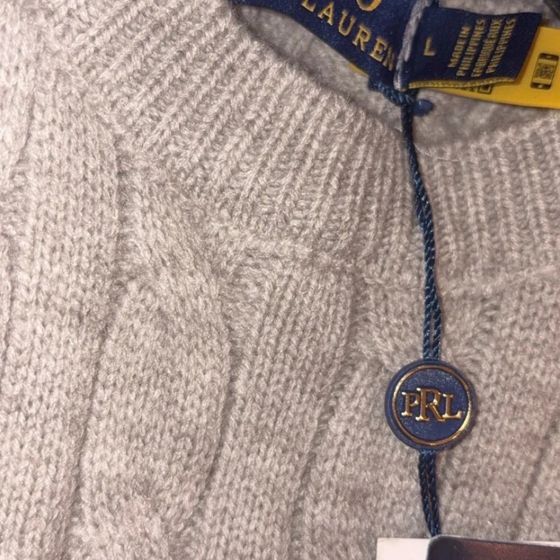 Grå kabelstickad tröja Polo Ralph Lauren - 2