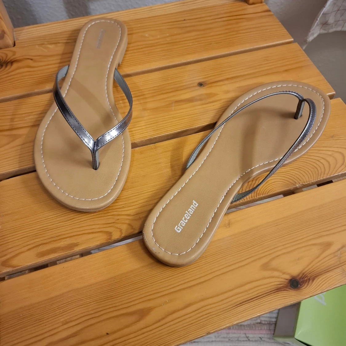 Graceland sandaler med silverremmar - 2