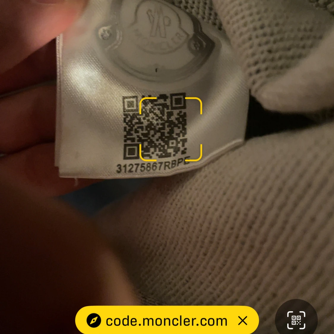 Grå Moncler hoodie med dragkedja - 3