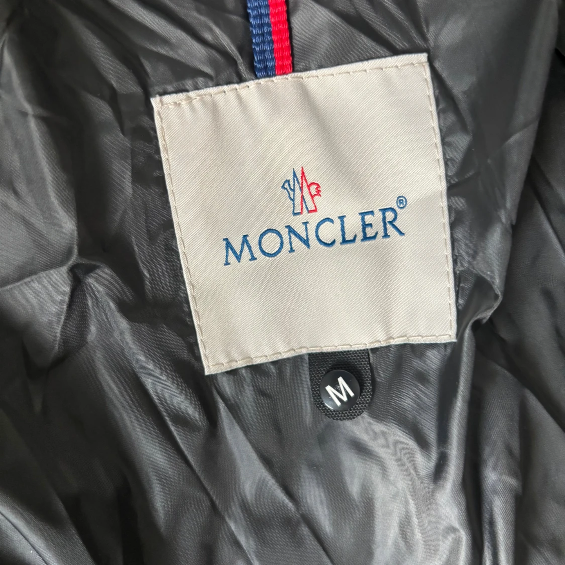 Mörkblå Moncler pufferjacka M - 3