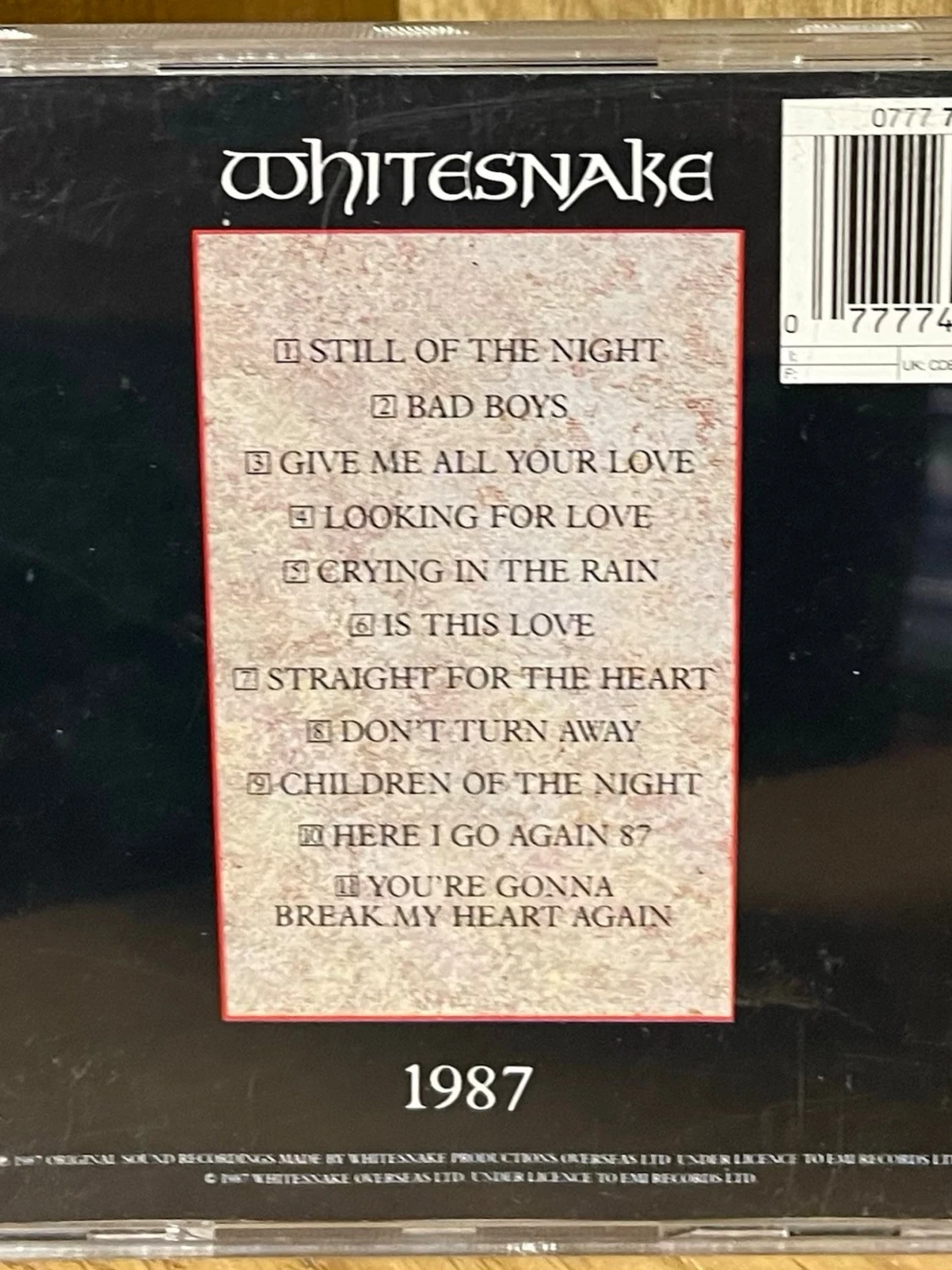 Whitesnake - 1987 CD - 1