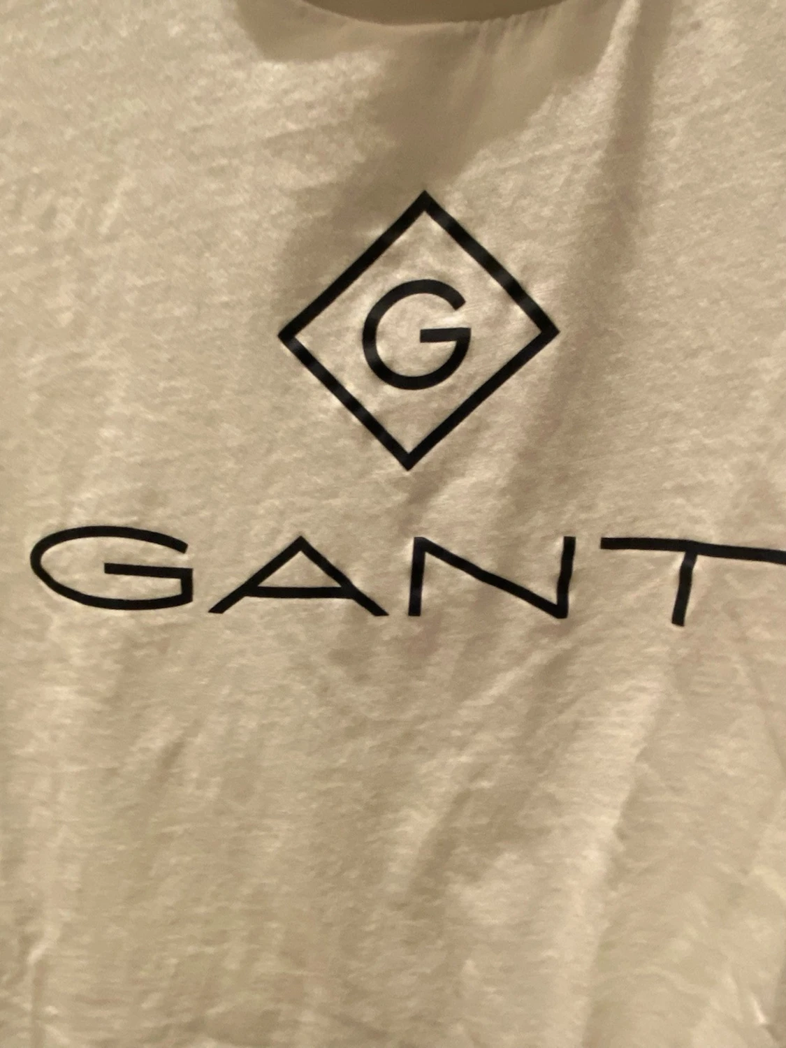 Vit GANT t-shirt med logotryck - 2