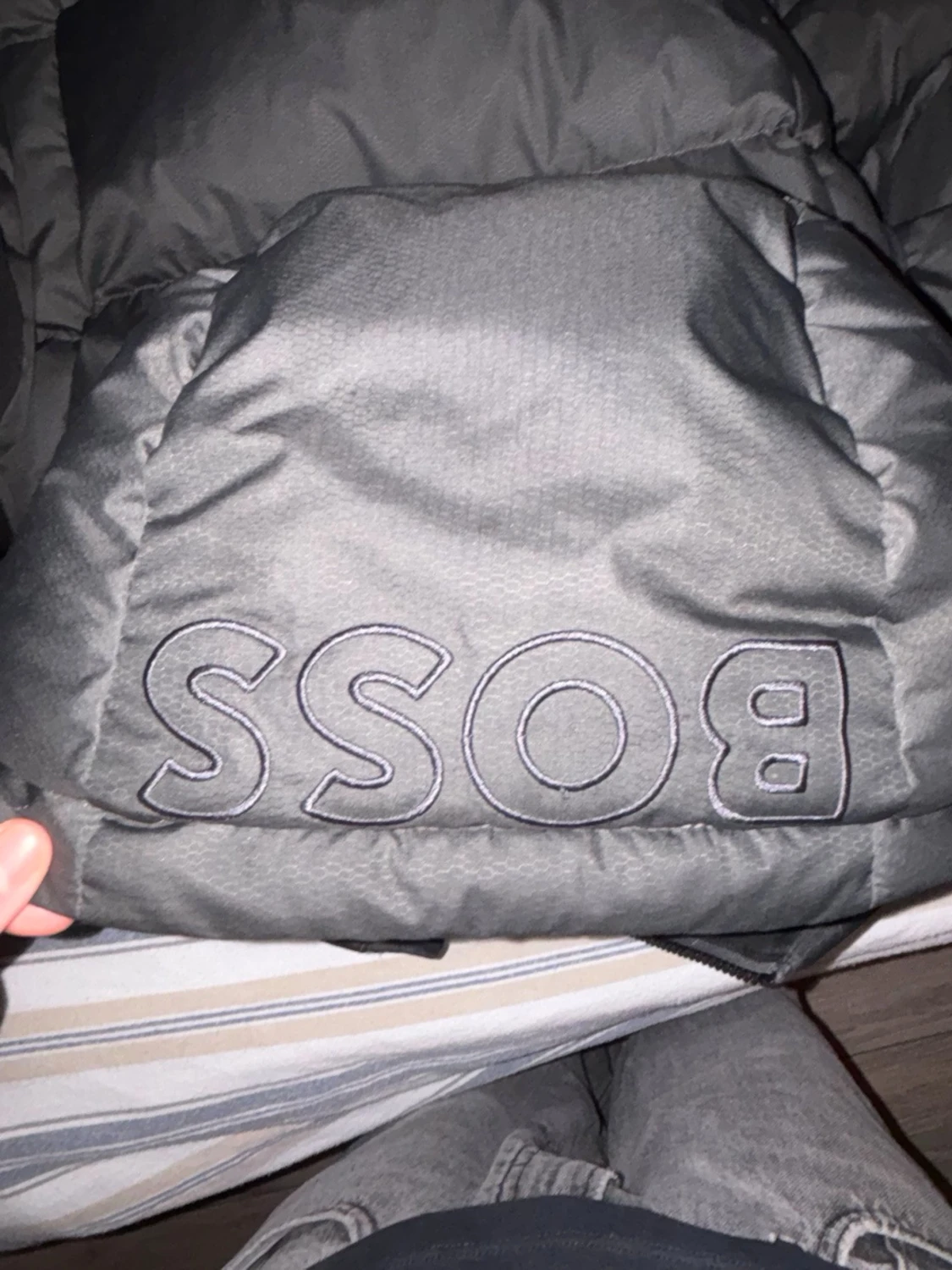 Svart och grå pufferjacka från BOSS - 6