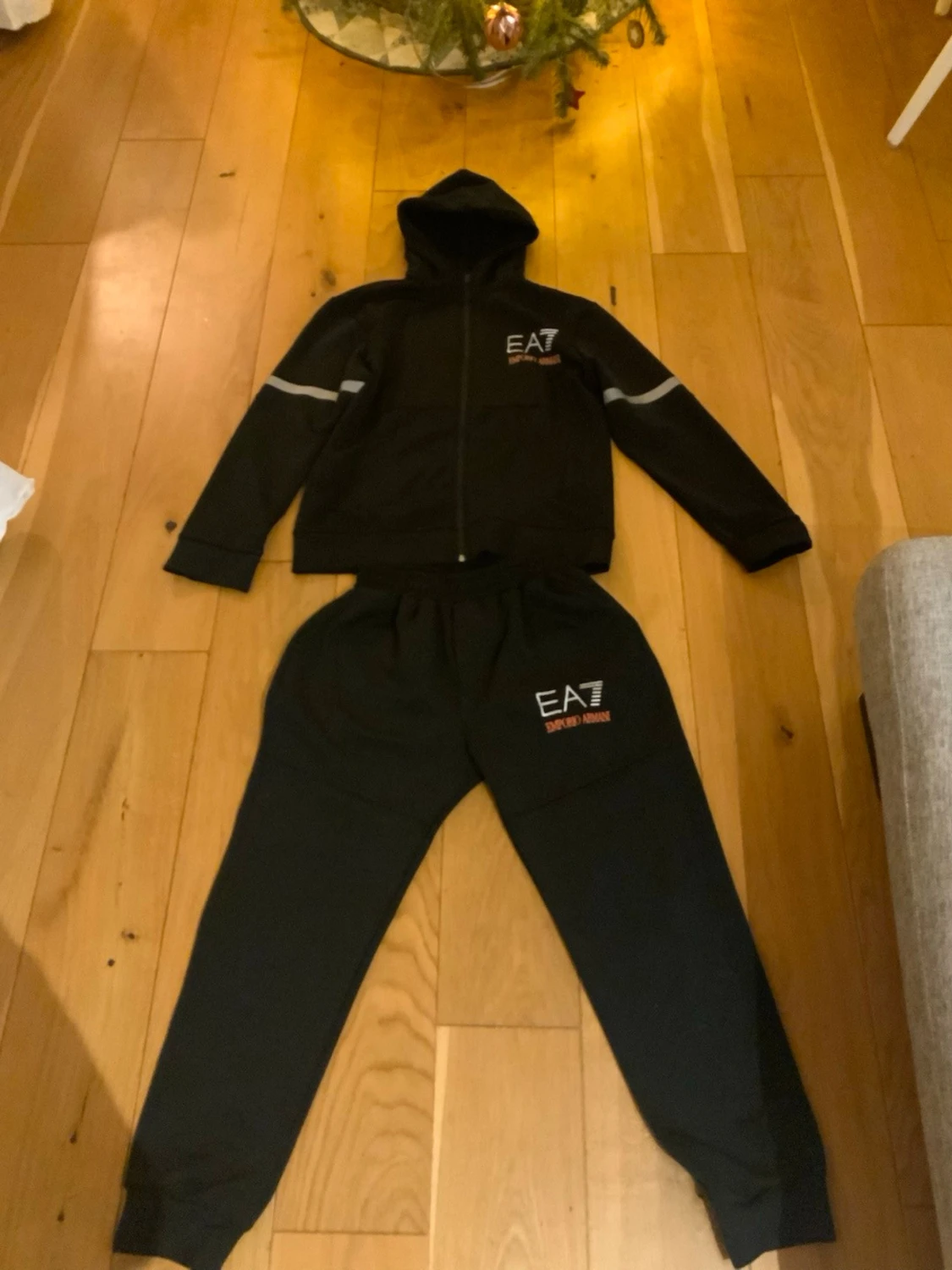 Svart EA7 Emporio Armani mjukisdress