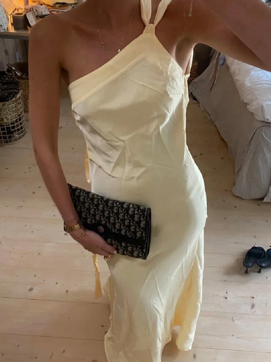 Ljusgul balklänning - 3